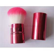 Synthetic Hair Red Retractable Kabuki Brush